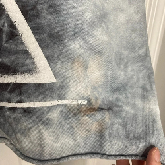 PINK FLOYD Band Graphic Cropped T-Shirt Size Medium Tye Dye - Picture 4 of 5